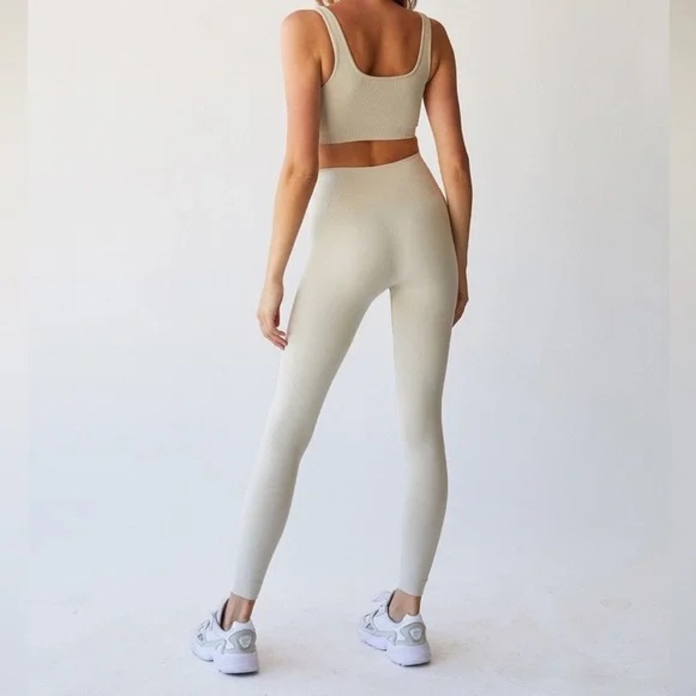 SET Active Sculptflex High-Waisted Leggings | Oat | Size Small - Picture 2 of 8